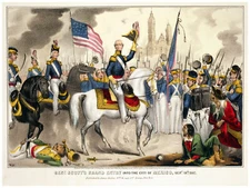 Decor Poster. Fine Graphic Design. Grand's entry to Mexico. Home Wall Art. 1095