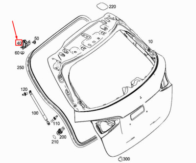 NEW MERCEDES-BENZ A W177 REAR LEFT LID LID LID HINGE A1777403500 ORIGINAL