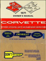 1971 Corvette Stingray Owners Manuell Paket Mit Umschlag Owner User FüHrung Buch
