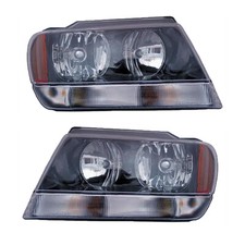 New Pair Of Headlights Fits Jeep Grand Cherokee Laredo 2003 By Number 55155128aj New Pair Of Headlights Fits Jeep Grand Cherokee Laredo 2003 By Number 55155128aj
