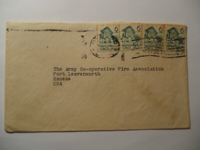 STAMPMART : MEXICO AIR MAIL 6cX4 AMERICAN EMBASSY COVER USED TO LA USA