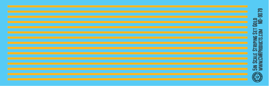 HO Scale - Scale Striping Set 5in Gold