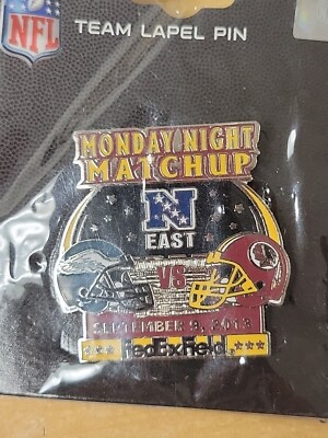 Philadelphia Eagles VS Washington Redskins Commanders Game day Pin 9/9/2013 MNF