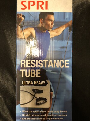 SPRI Resistance Tube Band Ultra Heavy up to 50 LBS Exercise Crossfit Portable