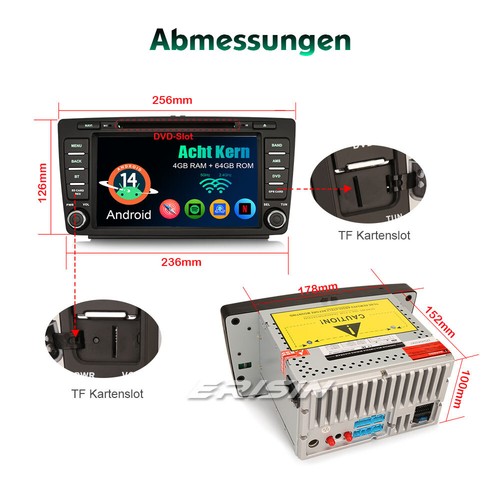Android 14 Autoradio Für Skoda Octavia Rapid Spaceback Roomster Superb Yeti Navi - Bild 21 von 24