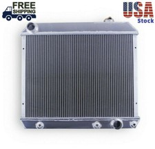 For 1963-1966 65 Chevy Pickup Ck C10 C20 C30 K10 Trucks Aluminum 3row Radiator