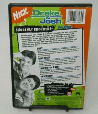 NICKELODEON DRAKE JOSH -VOLUME 1: SUDDENLY BROTHERS DVD,