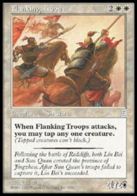 MTG magic cards 1x Flanking Troops Portal 3 Kingdoms P3K NM-Mint, English