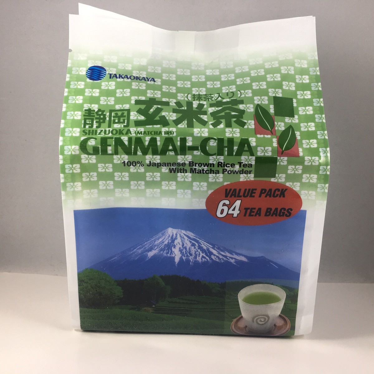Takaokaya Genmai-cha 玄米茶 Japanese Brown Rice Tea with Matcha