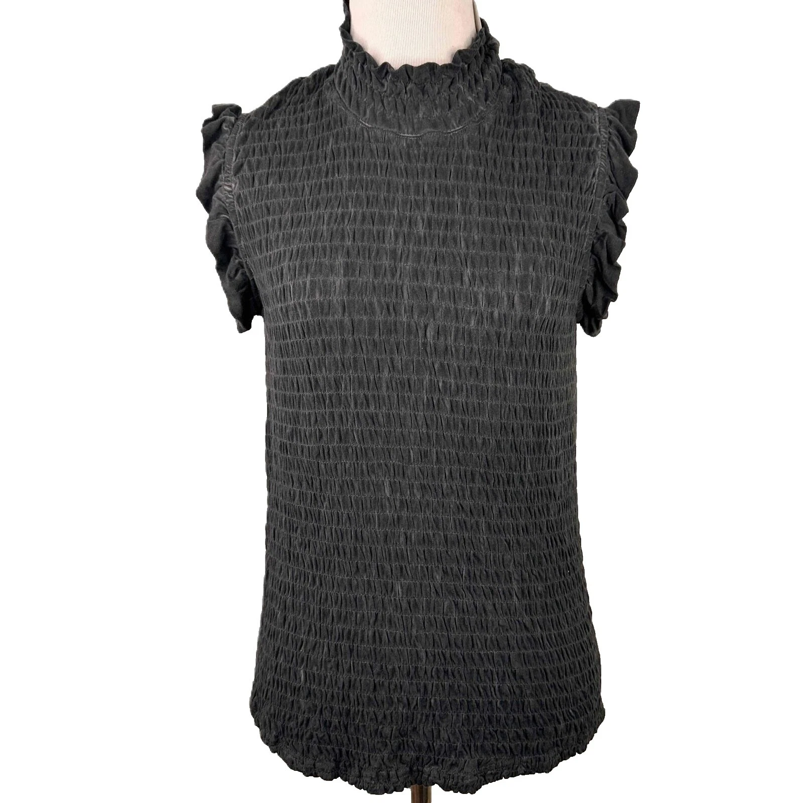 Top negro brillante para De mujer