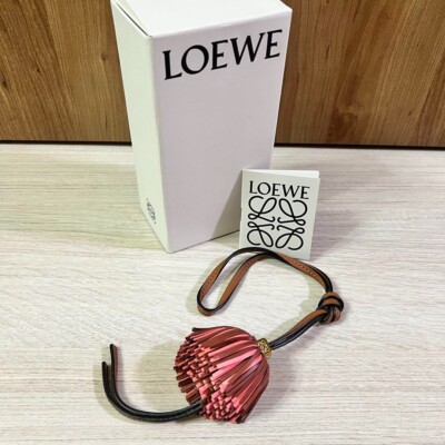 【in】LOEWE キーリング チャーム ブラウン LOEWE ロエベ アナグラム キーリング チャーム キーホルダー