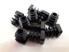 Vierkant Rohrstopfen 10x10mm Lamellenstopfen Endkappen Stopfen Kunststoffstopfen
