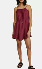 Free People Women's Wine Red Sleeveless Mini Dress Size S 