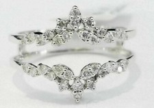 2 Ct Lab Created Round Diamond Enhancer Ring ...