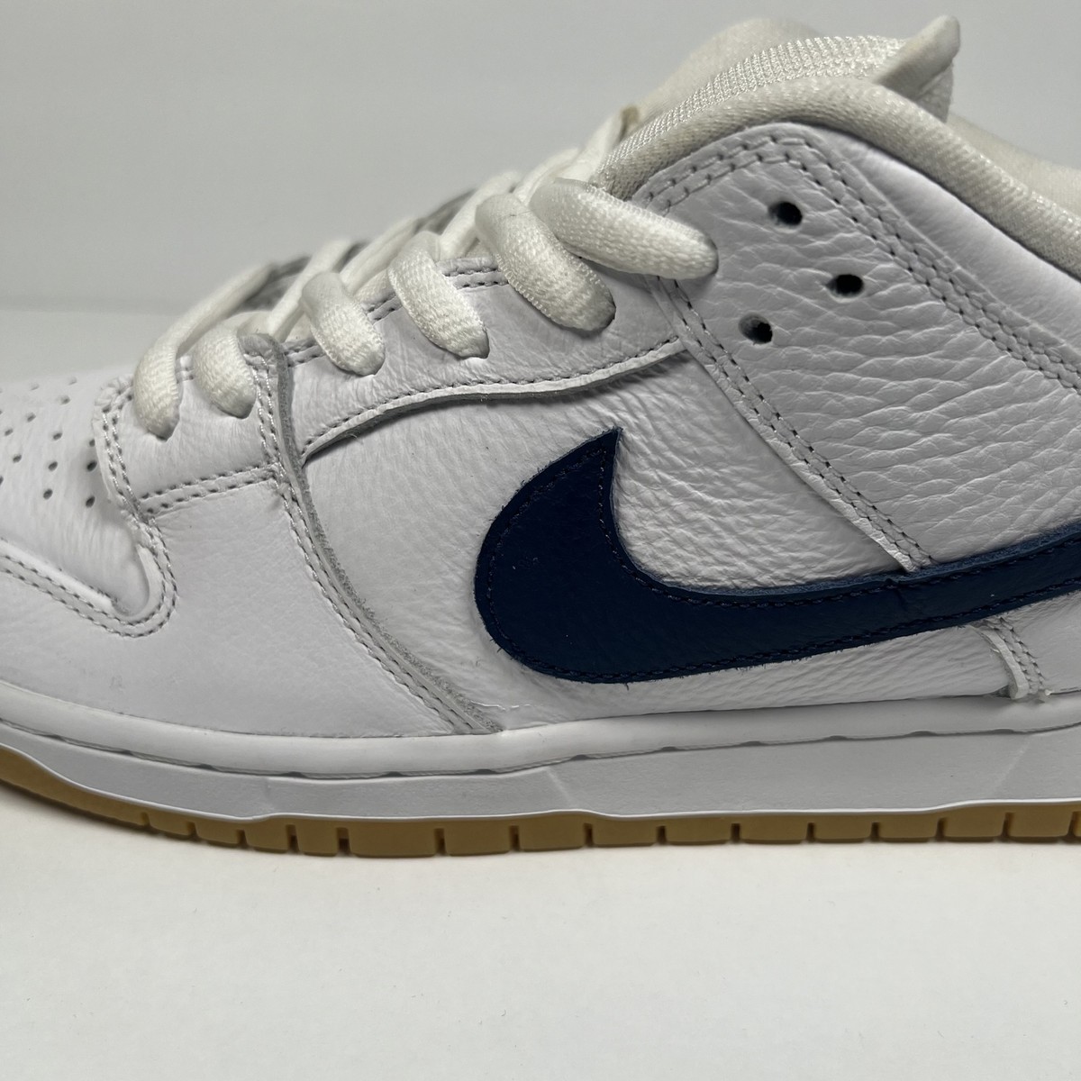 Nike SB Dunk Low Orange Label ISO White Navy CZ2249-100 - Men's