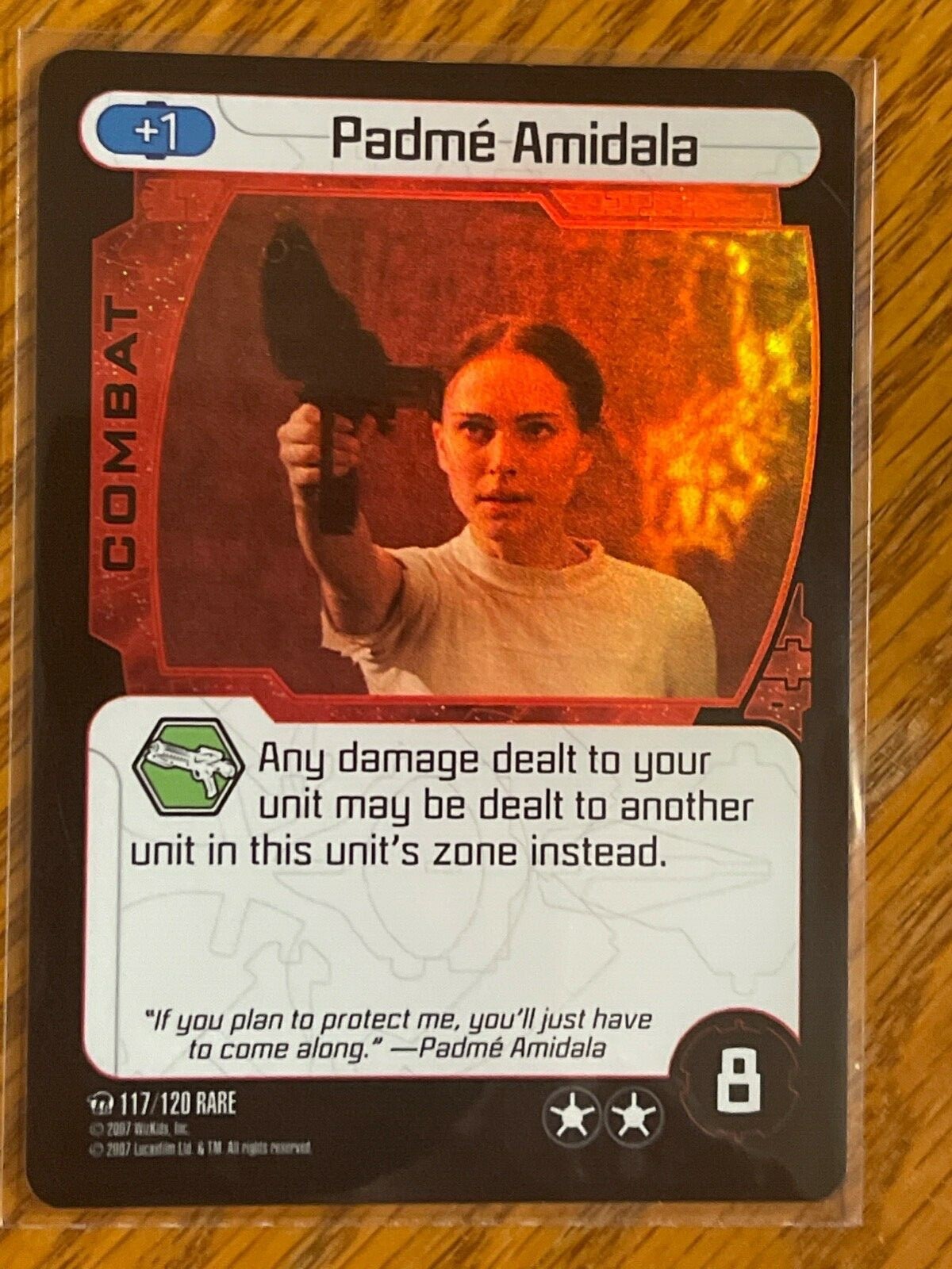 Star Wars PADME AMIDALA 117/120 PocketModel TCG HOLO RARE Card