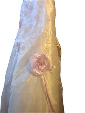 Formal Girls Size 10 White Dress Flower Girl Mini Bride Communion Fabrizio NWOT