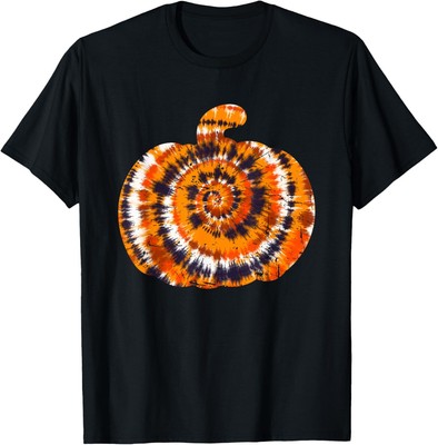 Fun Halloween Tie Dye Pumpkin - Hippie Aesthetic Artwork T-Shirt Hoodie