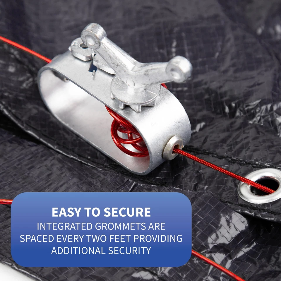 Blue Wave Bronze 8-Year 24-ft Round Above Ground Pool Winter Cover - Image 3 of 4