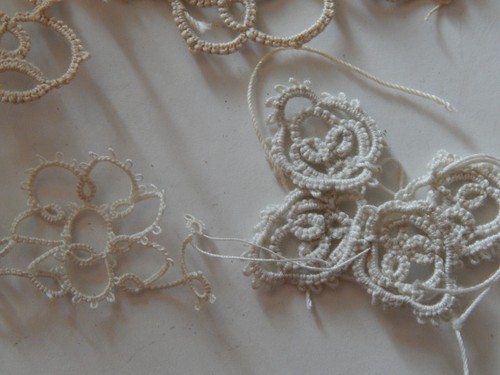Antique VTG TATTING LACE TRIM - Picture 2 of 9