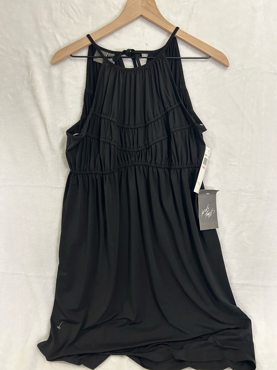 Muse Women's Maxi Dress 10 Black Pleated Sleeveless NWT Lord & Taylor Formal  | eBay
