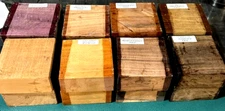 16 PIECES VARIOUS EXOTIC KILN DRIED BOWL BLANKS TURNING LUMBER WOOD 4" X 4" X 2"