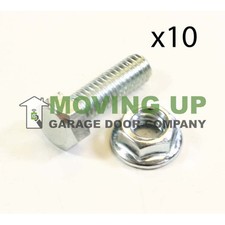 Garage Door Hardware Hex Bolt and Serrated Flange Nut 5/16-18 X 1" Lot of 10