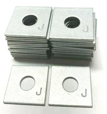(30) Qty. of Joslyn MacLean Power Systems J1074 1/8" X 2" X 2" SQ Pole Washer 