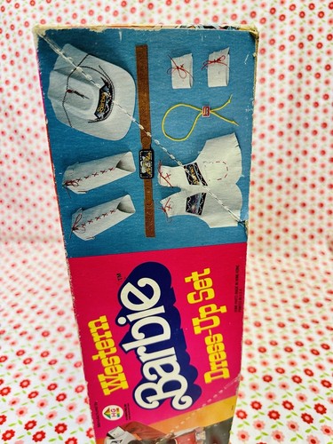 Western Barbie Dress UP Set Girls Costume Vintage Mattel 1981 Cowgirl - Picture 5 of 5