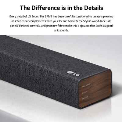LG SPM2 2.1 Channel Wireless Bluetooth Soundbar with Streaming NEW