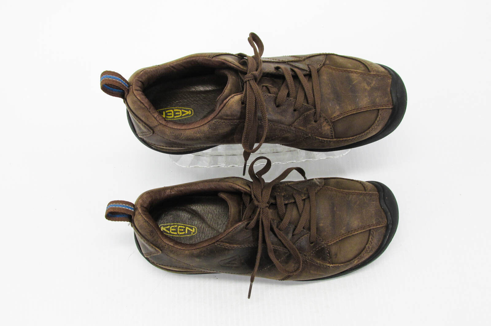 Scarpa uomo Keen Oslo taglia 8M marrone atletica stringata sneaker Oxford usata qp