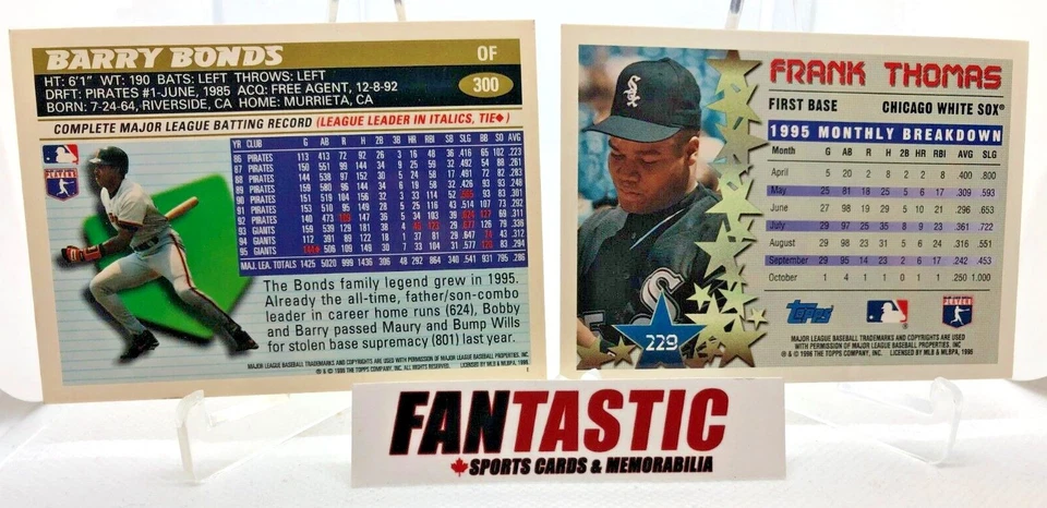 1996 Topps Baseball Card YOU PICK #1 to 250 inc RC - Finish Your Team Set - Image 2 of 2