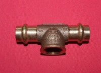 "Viega Profipress T-StüCk Rotguss, 15Mm - 1/2\" Ig - 15Mm"
