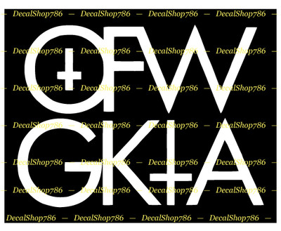 OFWGKTA -Odd Future Wolf Gang - Wiz Khalifa - Vinyl Die-Cut Peel N' Stick Decals
