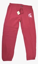 J. America Womens Michigan State Spartans Wildberry Sweatpants New S, L, XL, 2XL