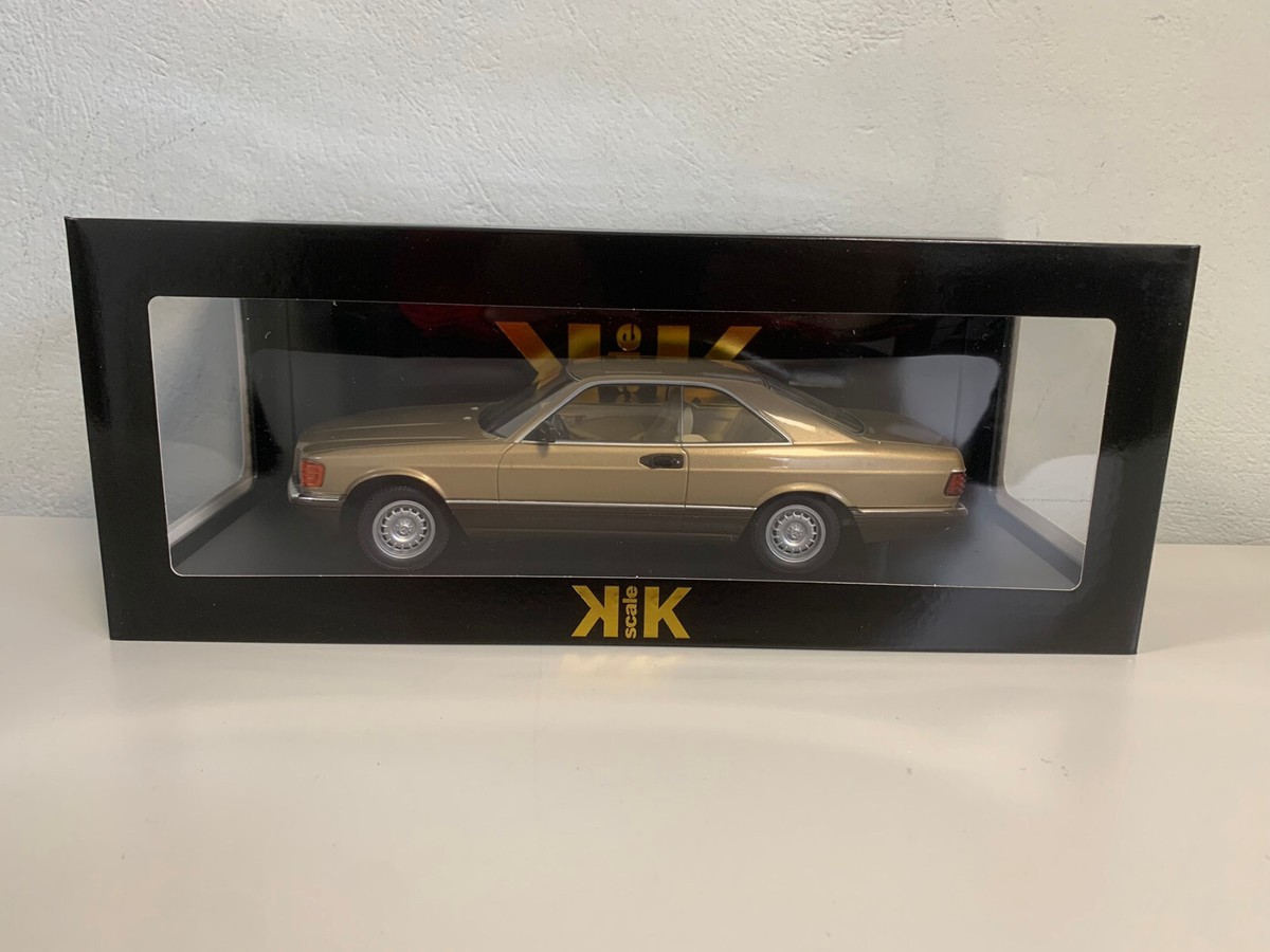 RARE 1:18 KK SCALE Mercedes-Benz 500 SEC C126 1987 gold metallic
