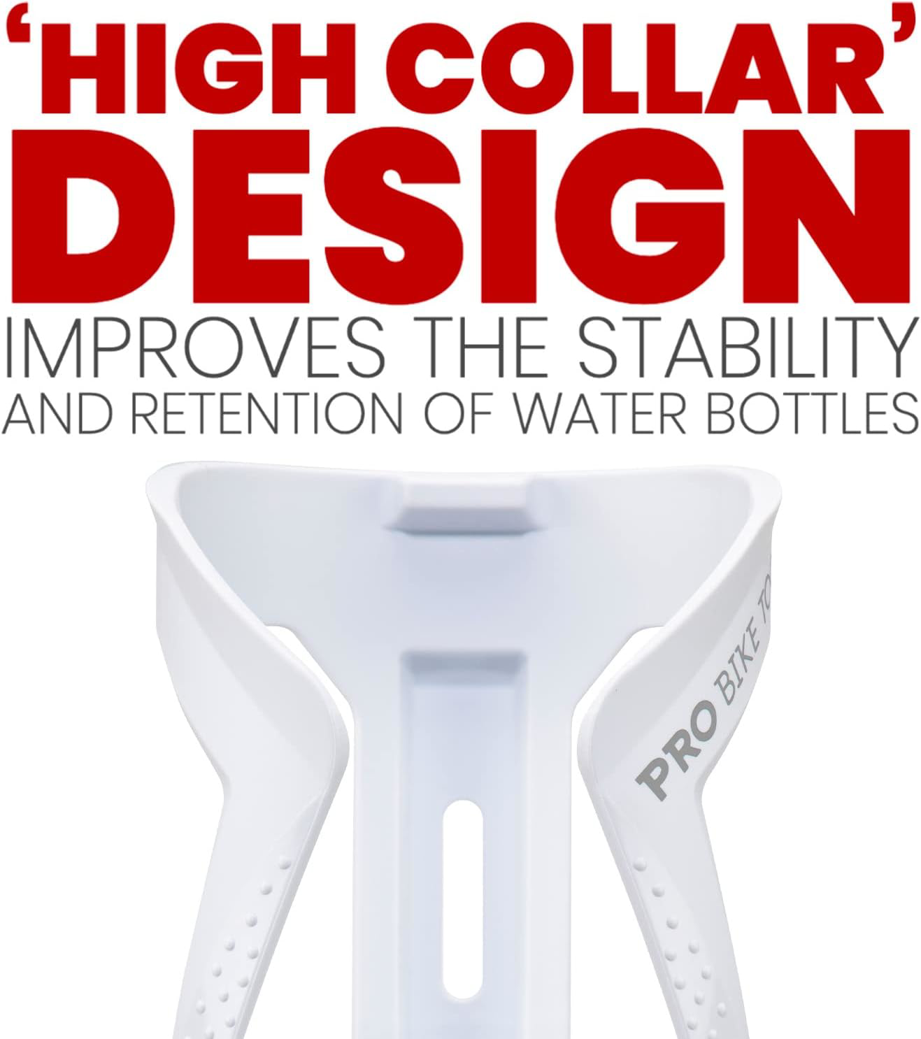 PRO BIKE TOOL Bike Water Bottle Holder Lightweight, Glass Fiber