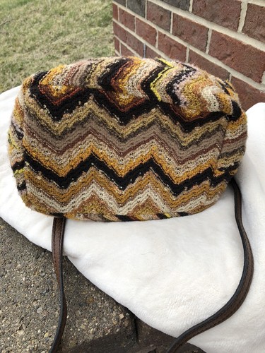 Stella Rich unique women’s bag purse knit leather Shoulder Bag brown - Picture 6 of 7