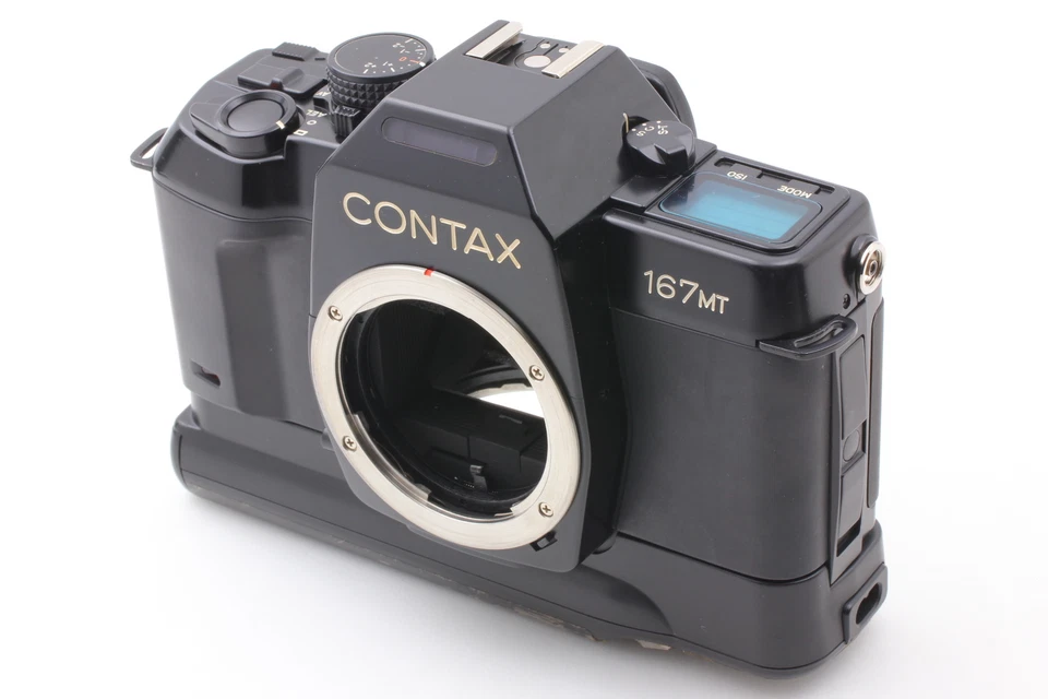 [Quasi come nuovo] Contax 167MT 35mm corpo fotocamera reflex pellicola supporto batteria P-5 dal GIAPPONE - Immagine 3 di 4