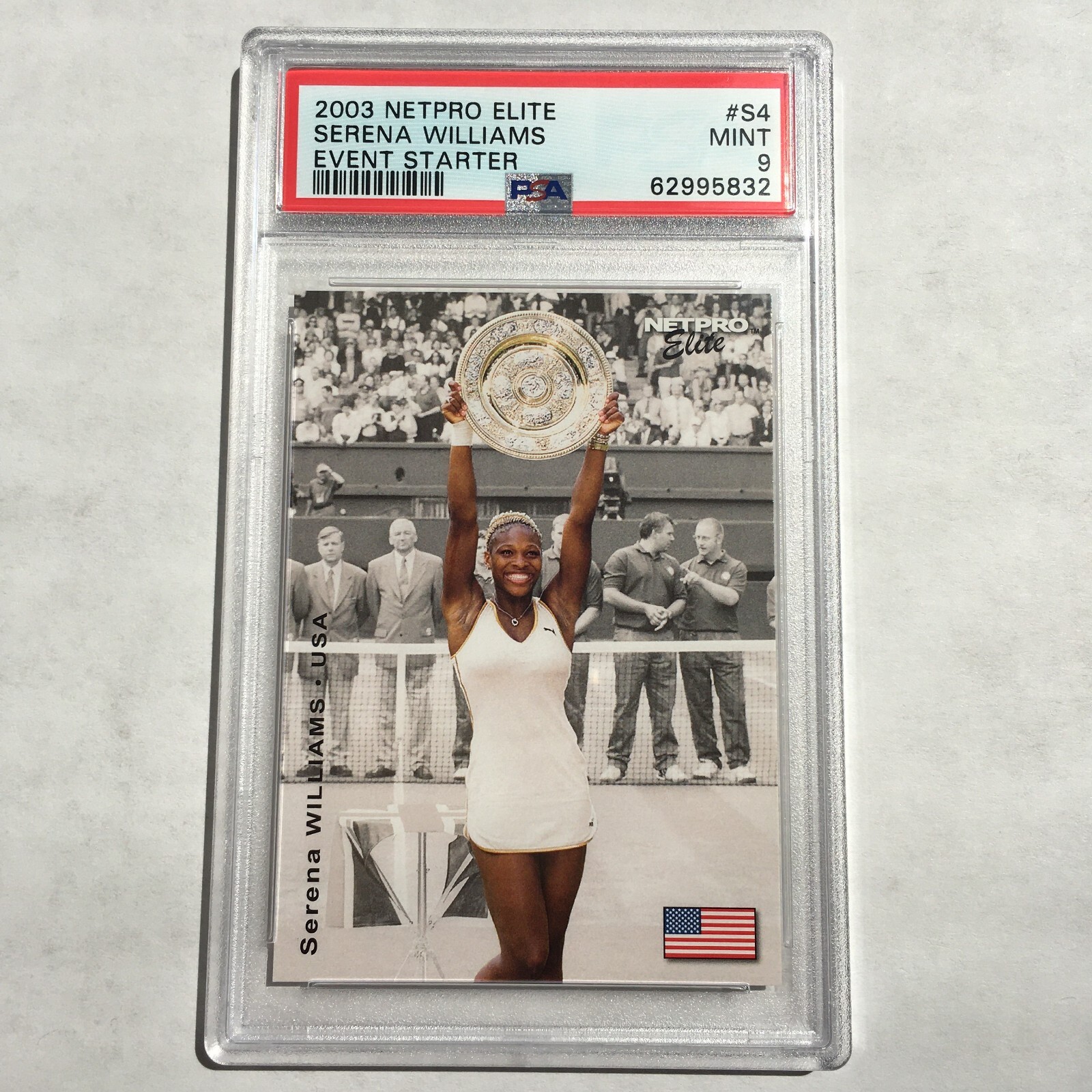 2003 Netpro Elite Event Starter S4 Serena Williams PSA 9 USA Tennis Card