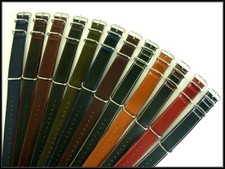 24mm Black Orange NATO  Shell Oily UTC watchband g10 strap IW SUISSE 16 18 20 22