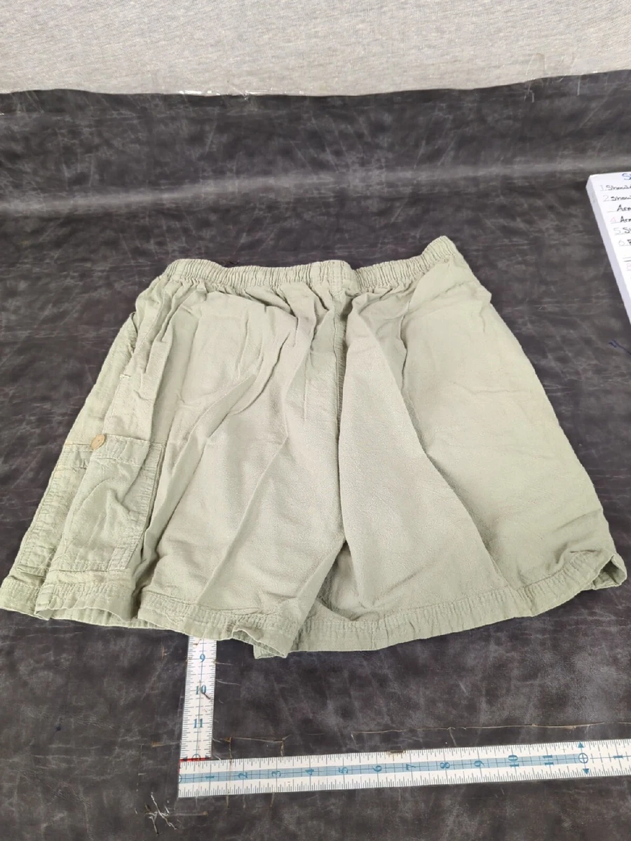 Erika women M army green draw string shorts 100 Cotton High