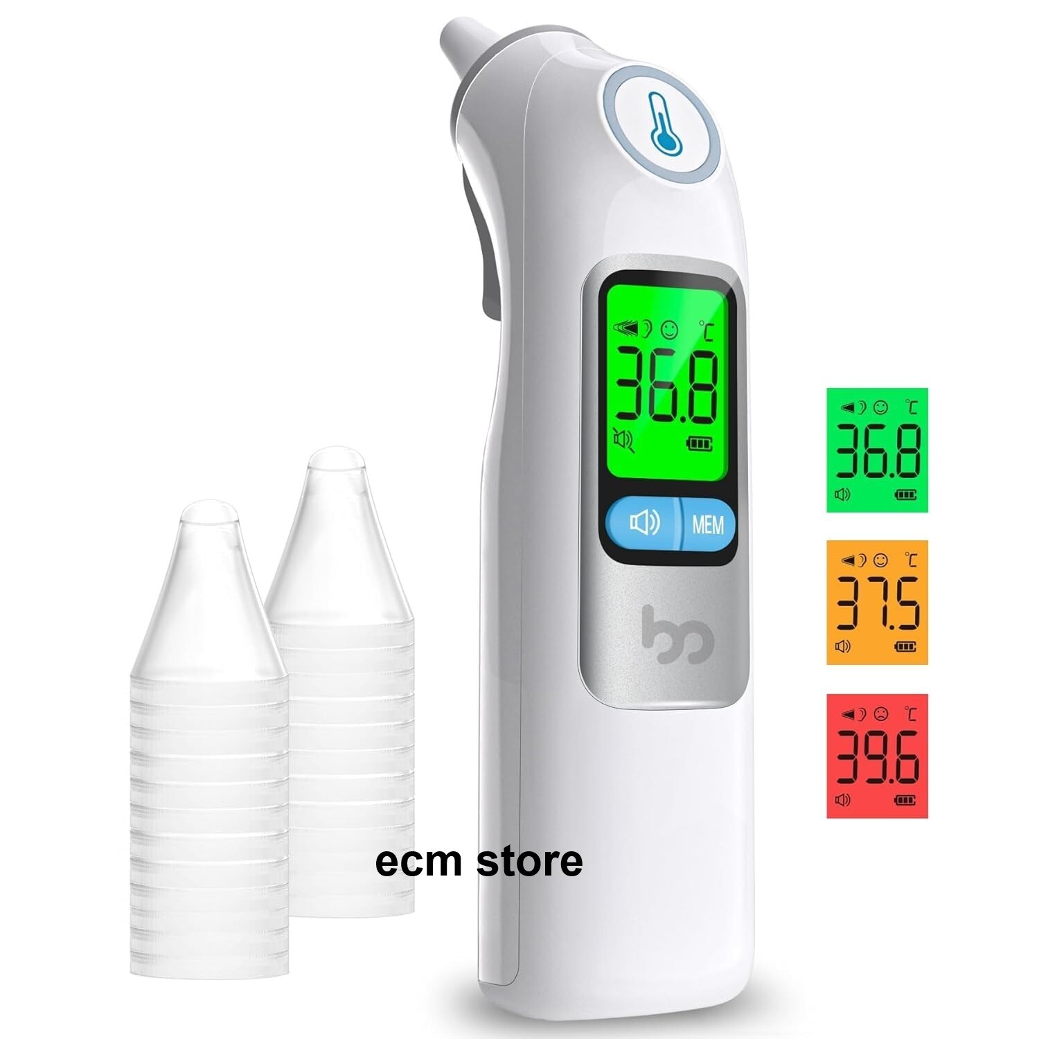 Thermomètre auriculaire infrarouge pour surveiller la fièvre de bébé la nuit