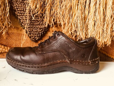 Red Wing Lace Up Loafers Leather 8704 Work Shoes 11 Red Wing Brown Pebbled Leather Work Safety Shoes Mens 11.5  main image 2
