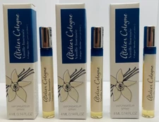 Pack of 3 Atelier Cologne Absolue Vanille Insensee Perfume Spray  0.14 Oz 4 ml