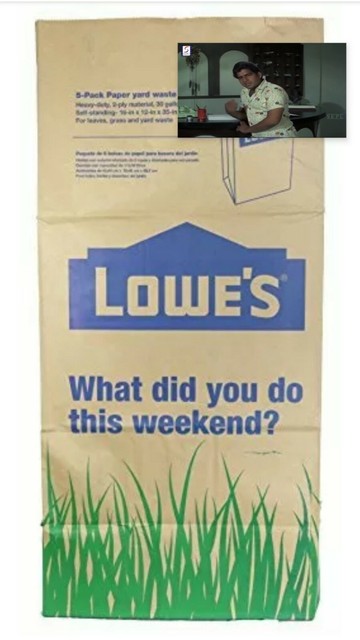 lowes brown paper bolsas