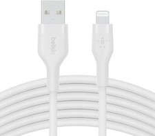 Belkin 3m BoostCharge Flex Silicone USB Charging Cable for iPhone15 14 13 12 iPa