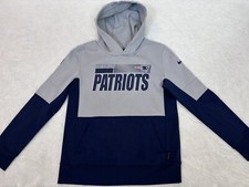 Nike Dri Fit Therma New England Patriots NFL OnField Hoodie Boys Medium 10-12