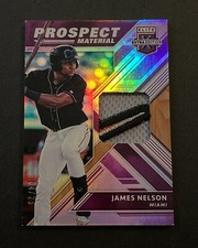 2018 Panini Elite Extra Edition JAMES NELSON Patch Card Prospect Material /25