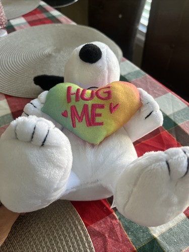 Dan Dee Snoopy Musical Plush Hug Me Heart Dog Stuffed Toy Plays Linus And Lucy - Picture 6 of 7